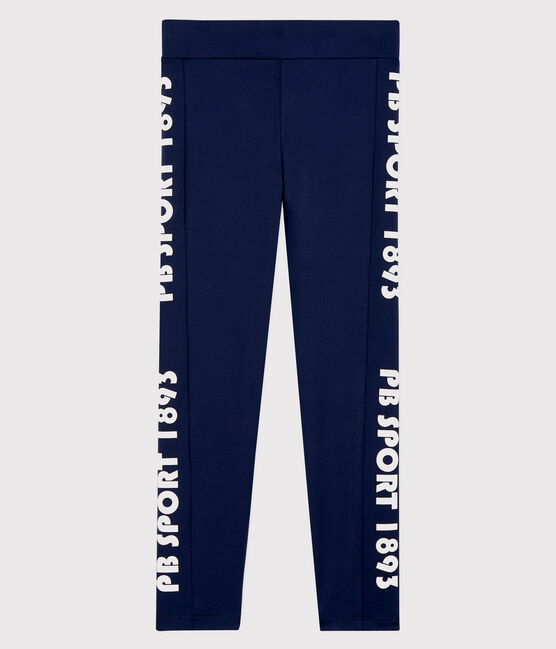 Kinder-Sportleggings für Mädchen blau SMOKING