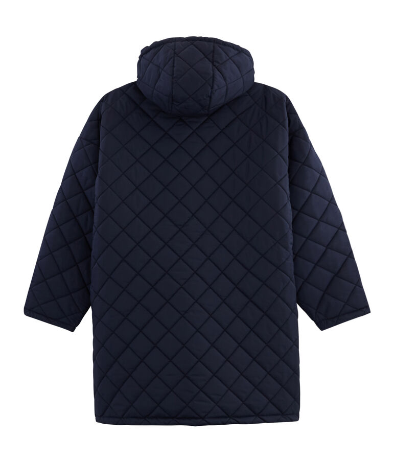 Warme lange Windjacke unisex blau SMOKING