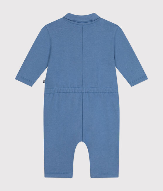 Langer Baby-Overall aus Molton blau BEACH
