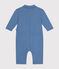 Langer Baby-Overall aus Molton blau BEACH
