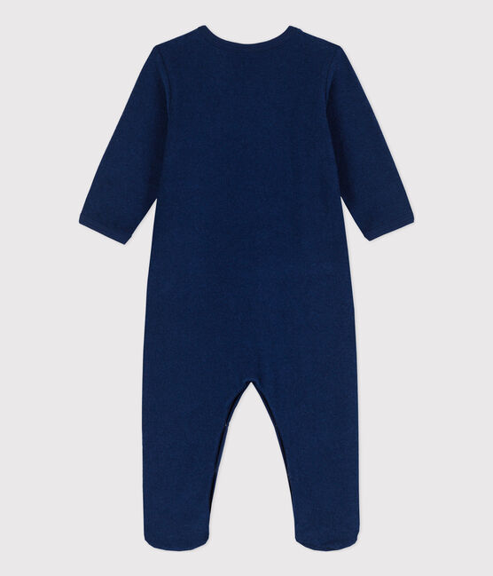 Baby-Strampler aus Frottee blau MEDIEVAL