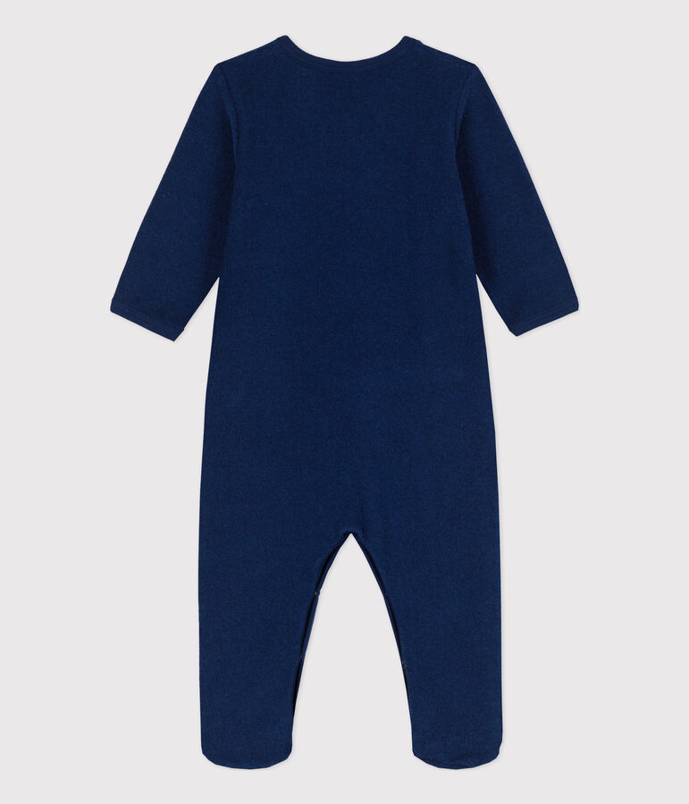 Baby-Strampler aus Frottee blau