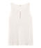 Schillerndes damen tanktop aus leinen weiss MARSHMALLOW/rosa COPPER