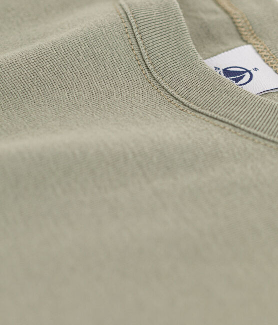 T-Shirt L’ICONIQUE aus Baumwolle mit rundem Ausschnitt für Damen grün MARECAGE