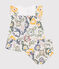 Kurz&auml;rmeliges Baby-Kleid mit Bloomer aus Popeline weiss/vielfarbig