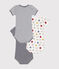 3er-Set kurzärmelige Baby-Bodys Mr. Men und Little Miss aus Baumwolle variante 1