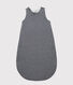 Baby-Schlafsack aus Bio-Baumwoll-Velours mit Streifenmuster