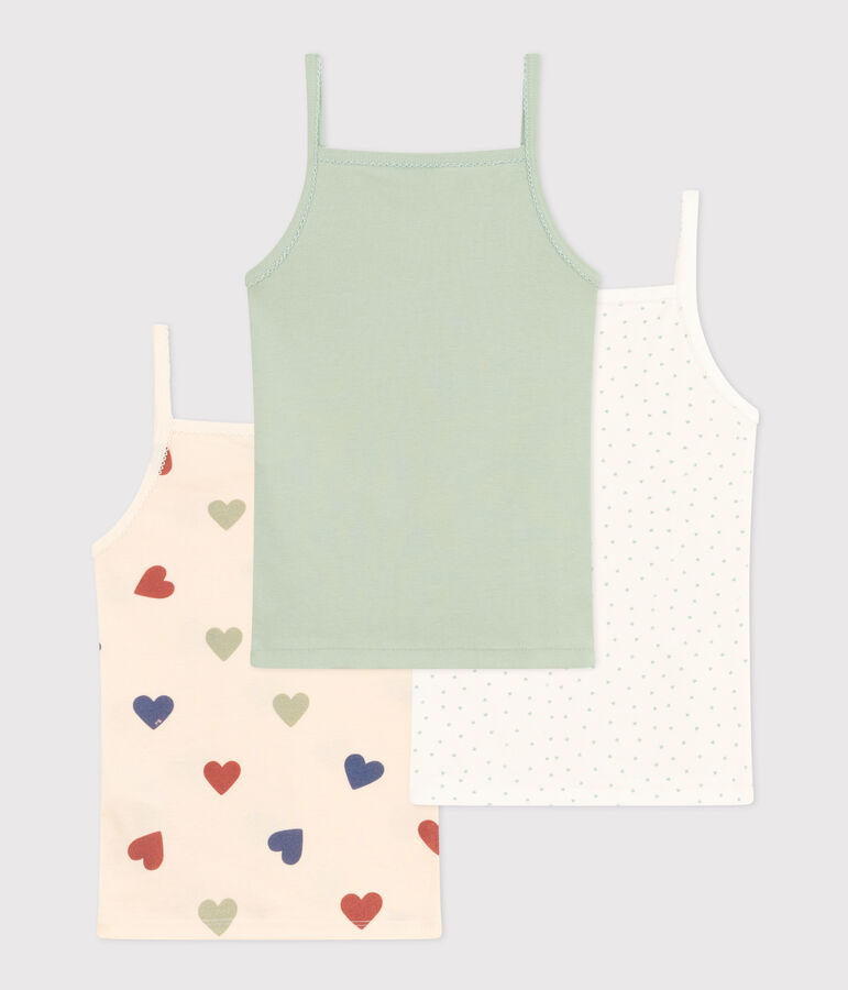 3er-Set Kinder-Tr&auml;gerhemden aus Baumwolle variante 1