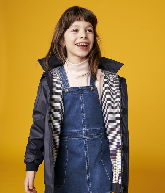 Kinder-Regenjacke, Mädchen / Jungen blau SMOKING