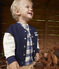 Baby College-Jacke aus Molton. blau SMOKING/ AVALANCHE