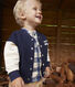 Baby College-Jacke aus Molton.