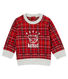 Kariertes Baby-Strick-Sweatshirt für Jungen