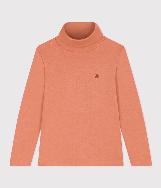 Kinder-Rollkragenshirt aus Baumwolle rosa SIENNA