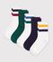 5er-Set Kinder-Socken aus einfarbiger Baumwolle vielfarbig