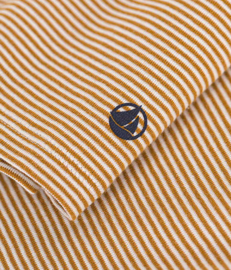 Damen-Rollkragenshirt L'Iconique aus Baumwolle braun/weiss