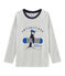 Langärmliges T-Shirt für Jungen grau BELUGA CHINE