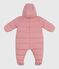 Baby-Schneeanzug aus Polyester rosa CHARME