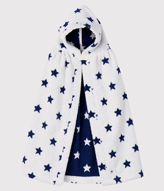 Baby-badecape unisex weiss MARSHMALLOW