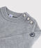 Kinder-Pullover aus Wolle und Baumwolle für Mädchen / Jungen grau SUBWAY CHINE