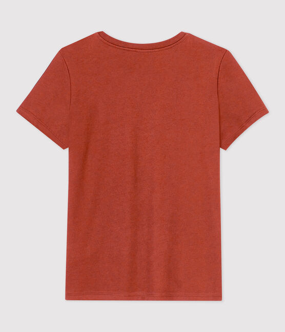 T-Shirt DAS GERADE mit Rundhalsausschnitt aus Bio-Baumwolle für Damen braun OMBRIE