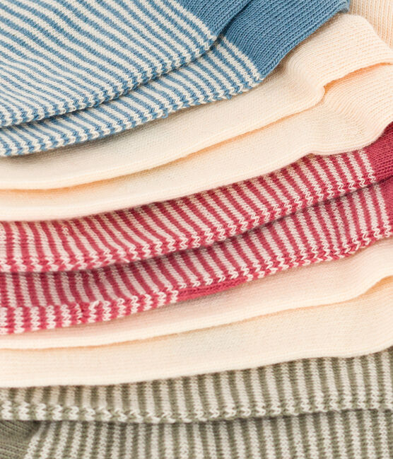 5er-Set gestreifte Kindersocken aus Baumwolljersey variante 1