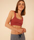 Unifarbenes Damen-Bustier aus Baumwolle und Elastan