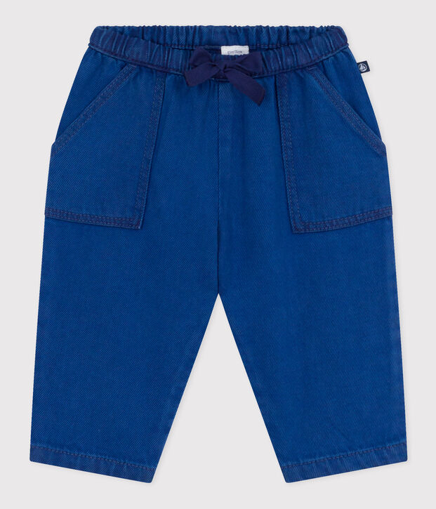 Baby-Hose aus Lyocell-Baumwolle blau