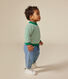 Baby-Pullover aus Woll- und Baumwollstrick