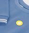 Kinder-Sweatshirt aus einfarbiger Baumwolle blau