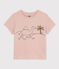 Bedrucktes Kinder-T-Shirt aus Baumwolle für Mädchen rosa SALINE