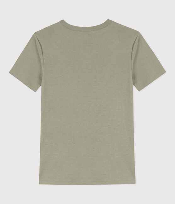 T-Shirt L’ICONIQUE aus Baumwolle mit rundem Ausschnitt für Damen grün MARECAGE
