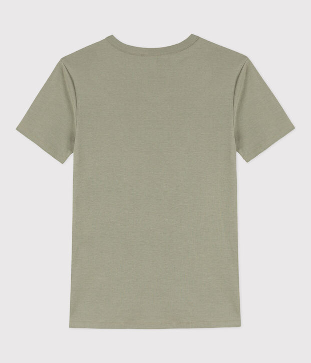 T-Shirt L&rsquo;ICONIQUE aus Baumwolle mit rundem Ausschnitt f&uuml;r Damen gr&uuml;n