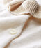Baby-Cardigan aus Woll-/Baumwollstrick für Mädchen weiss MARSHMALLOW