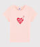 Kinder-T-Shirt mit Siebdruck für Mädchen rosa MINOIS