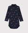 Langärmliger Baby-Body aus Baby-Baumwolle. blau SMOKING/weiss MULTICO