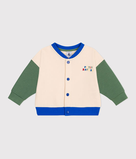 Baby College-Jacke aus Baumwolle im Colorblock AVALANCHE/ PALMERAIE