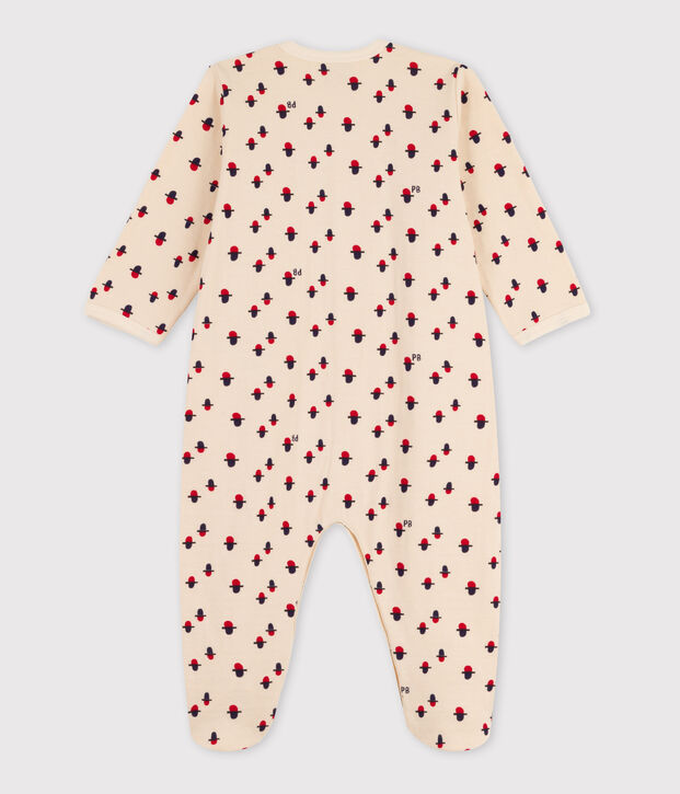 Bedruckter Baby-Strampler aus Doppeljersey naturfarben/vielfarbig
