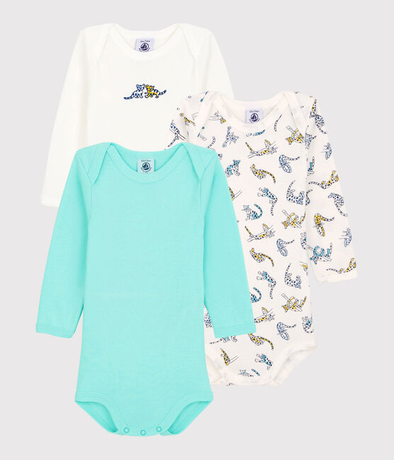 3er-Set langärmelige Baby-Bodys aus Bio-Baumwolle mit Panther-Motiv variante 1