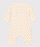 Langer Baby-Overall aus Molton weiss AVALANCHE/ MULTICO