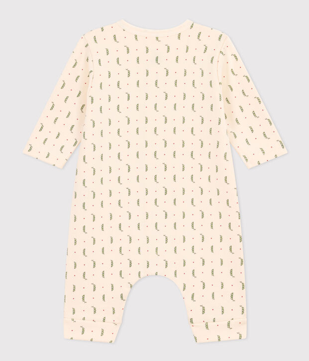 Langer Baby-Overall aus Molton naturfarben/vielfarbig