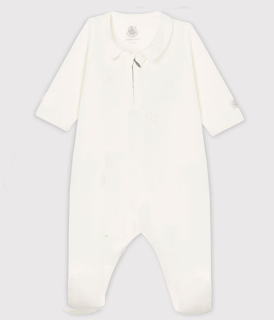 Baby-Strampler aus Bio-Baumwollnicki weiss MARSHMALLOW