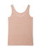 Damen-Top aus beschichtetem Leinen rosa ROSE/grau ARGENT