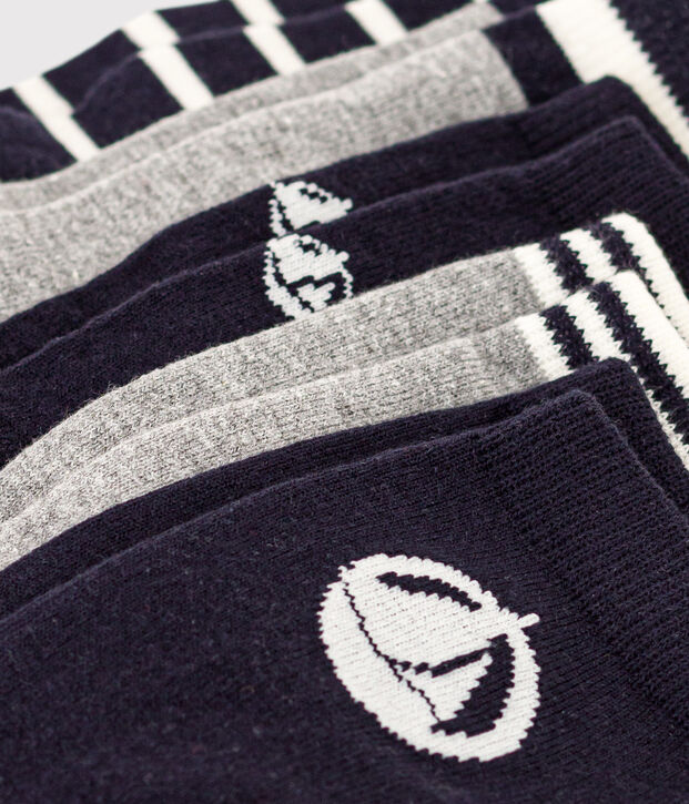 5er-Set Kinder-Socken aus gemusterter Baumwolle vielfarbig