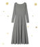 Robe longue femme à manches longues. Petit bateau x Marie-Agnès Gillot blau SMOKING/beige COQUILLE