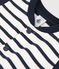 Baby-College-Jacke aus Jersey weiss MARSHMALLOW/blau SMOKING