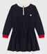 Langärmeliges Kinderkleid aus Molton für Mädchen