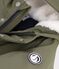 Einfarbige Kinder-Winterregenjacke OLIVINE