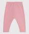 Baby-Jogginghose aus einfarbiger Baumwolle rosa CHARME