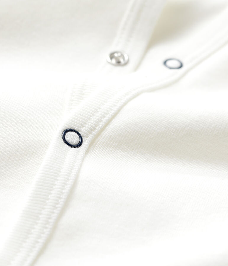 Baby-Cardigan aus Baumwolle weiss