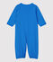 Baby-Overall aus Bio-Baumwolle blau BRASIER/grau MARSHMALLOW